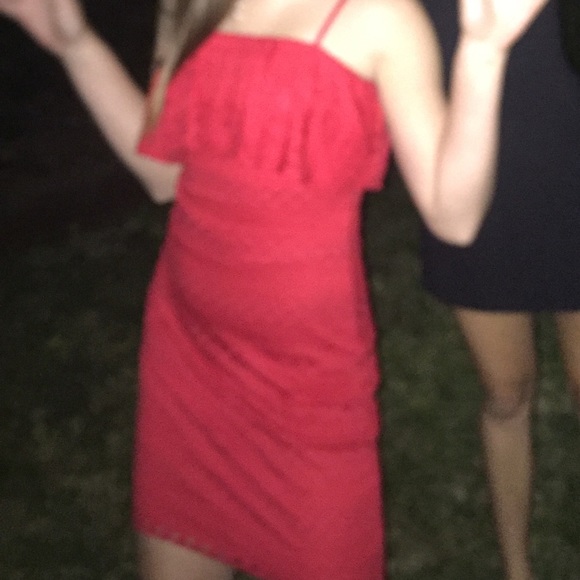 guess red lace mini dress - Picture 2 of 2